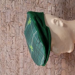 Green Irish Clover Cabbie Newsboy Cap